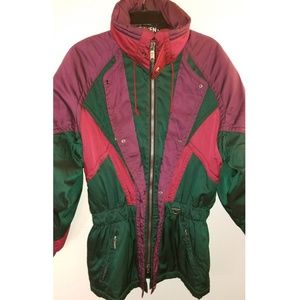 Vintage Ski Jacket Winter Coat 80s 90s
